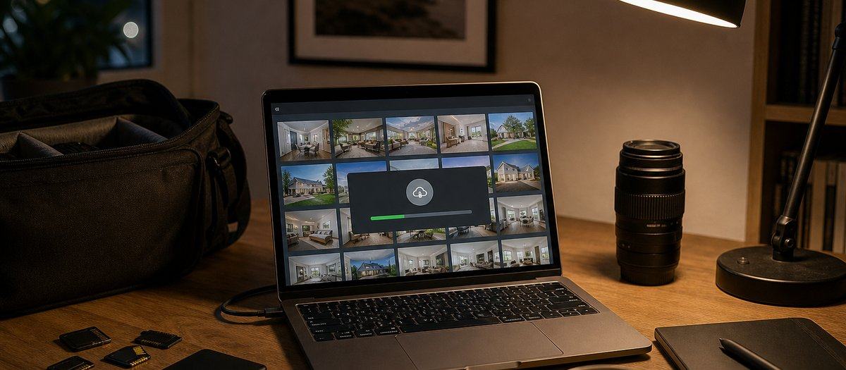 Property photographer workflow from shoot to delivered edited files